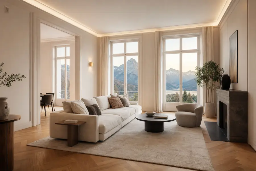 Frisch renovierter Wohnraum von Alpenglanz