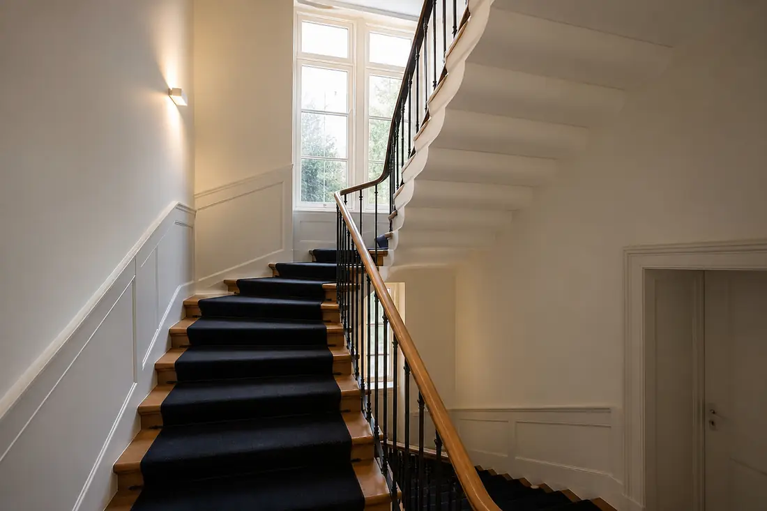 Sorgfältig renoviertes Treppenhaus